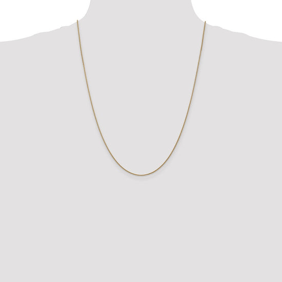 14K 24 inch 1.05mm Diamond-cut Spiga with Lobster Clasp Chain