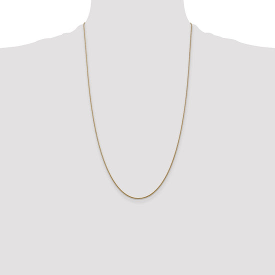 14K 26 inch 1.05mm Diamond-cut Spiga with Lobster Clasp Chain