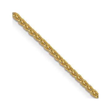 14K 24 inch 1.05mm Diamond-cut Spiga with Lobster Clasp Chain