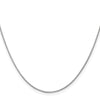 14K White Gold 20 inch .85mm Spiga with Spring Ring Clasp Chain