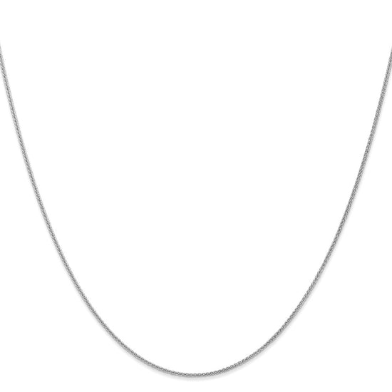 14K White Gold 30 inch 1.05mm Spiga with Lobster Clasp Chain