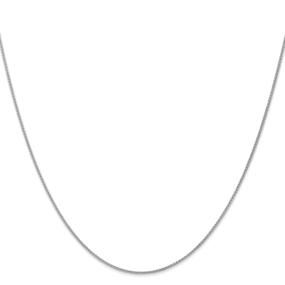14K White Gold 30 inch 1.05mm Spiga with Lobster Clasp Chain