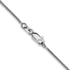 14K White Gold 30 inch 1.05mm Spiga with Lobster Clasp Chain