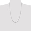 14K White Gold 26 inch 1.05mm Spiga with Lobster Clasp Chain