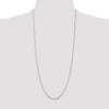 14K White Gold 30 inch 1.05mm Spiga with Lobster Clasp Chain