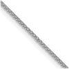 14K White Gold 16 inch 1.05mm Spiga with Spring Ring Clasp Chain