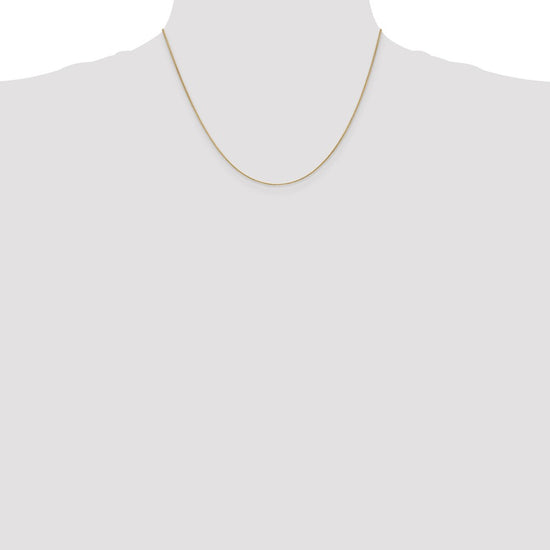14K 18 inch .85mm Spiga with Spring Ring Clasp Chain