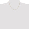 14K 18 inch .85mm Spiga with Spring Ring Clasp Chain