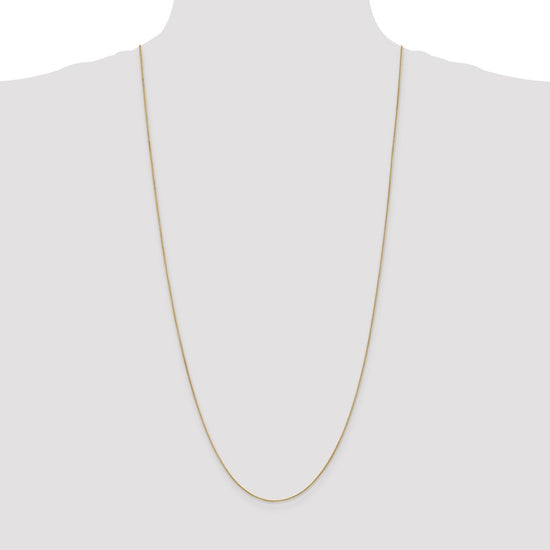 14K 30 inch .85mm Spiga with Spring Ring Clasp Chain