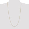 14K 30 inch .85mm Spiga with Spring Ring Clasp Chain