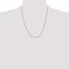 14K 22 inch .85mm Spiga with Lobster Clasp Chain