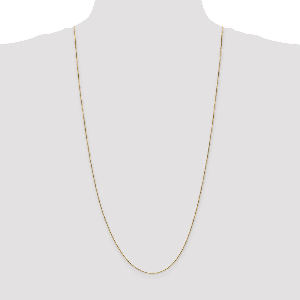 14K 30 inch .85mm Spiga with Lobster Clasp Chain