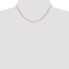 14K 16 inch .95mm Diamond-cut Cable with Lobster Clasp Chain
