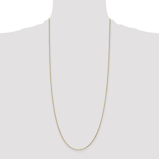 14K 30 inch .95mm Diamond-cut Cable with Lobster Clasp Chain