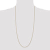 14K 30 inch .95mm Diamond-cut Cable with Lobster Clasp Chain
