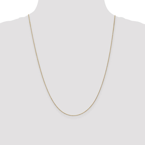 14K 24 inch .9mm Cable with Lobster Clasp Chain