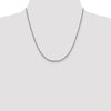 14K White Gold 20 inch 2.5mm Diamond-cut Cable with Lobster Clasp Chain