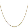 14K 30 inch .7mm Box with Spring Ring Clasp Chain