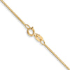 14K 14 inch .7mm Box with Spring Ring Clasp Chain
