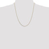 14K 22 inch .7mm Box with Spring Ring Clasp Chain