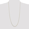 14K 30 inch .7mm Box with Spring Ring Clasp Chain