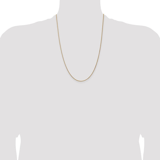 14K 24 inch 1.25mm Spiga with Lobster Clasp Chain