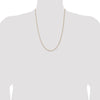 14K 24 inch 1.25mm Spiga with Lobster Clasp Chain