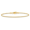 14K 10 inch 1.25mm Spiga with Lobster Clasp Anklet