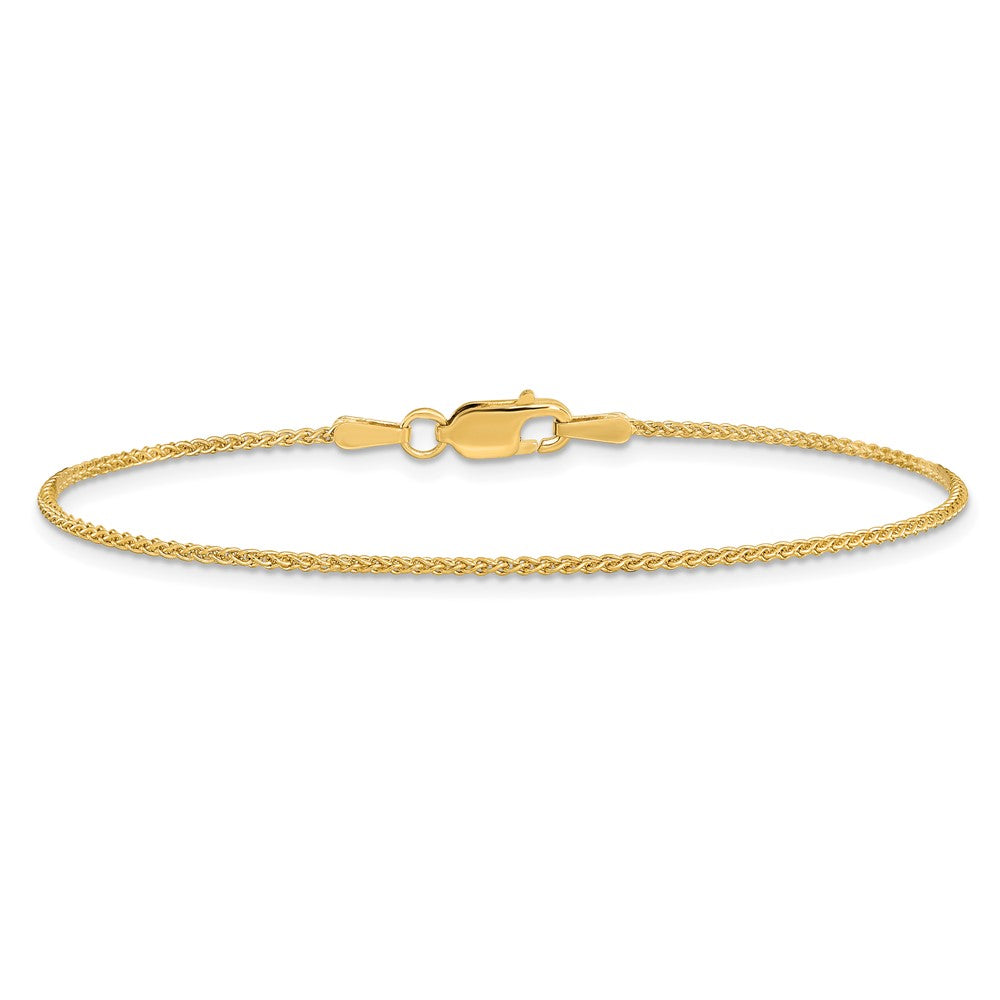 14K 10 inch 1.25mm Spiga with Lobster Clasp Anklet