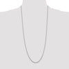 14K White Gold 30 inch 2mm Round Open Link Cable with Lobster Clasp Chain
