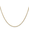14K 16 inch 1.4mm Round Open Wide Link Cable with Lobster Clasp Chain
