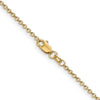 14K 22 inch 1.4mm Round Open Wide Link Cable with Lobster Clasp Chain