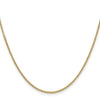 14K 22 inch 1.6mm Round Open Link Cable with Lobster Clasp Chain