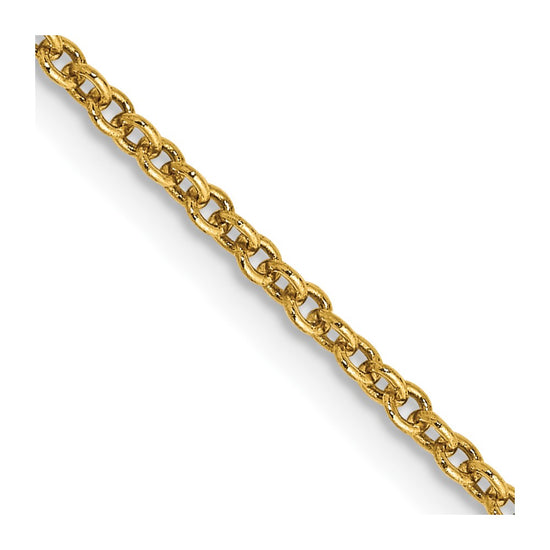 Gold (10K & 14K) Round Open Link Cable Chain