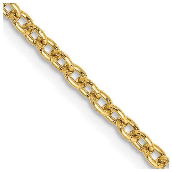 Gold (10K & 14K) Round Open Link Cable Chain