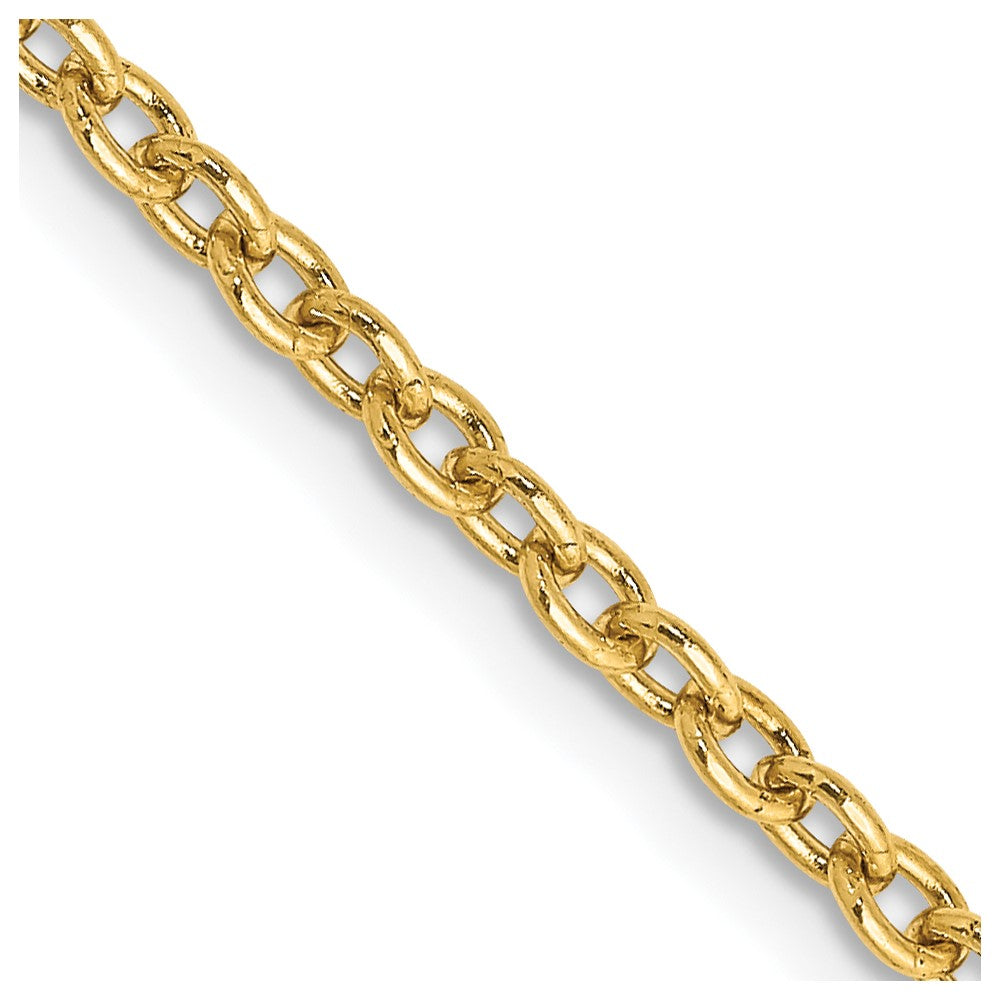 Gold (10K & 14K) Round Open Link Cable Chain