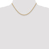14K 16 inch 3.2mm Round Open Link Cable with Lobster Clasp Chain