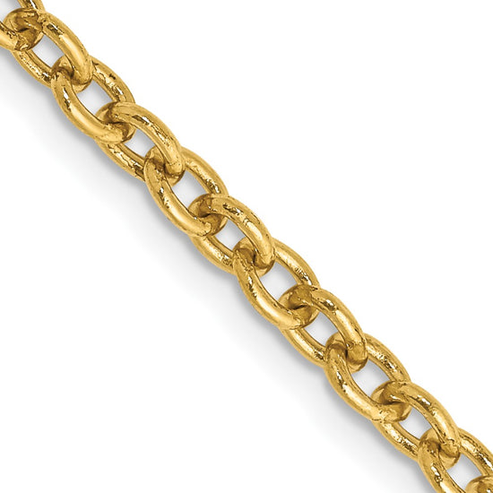 Gold (10K & 14K) Round Open Link Cable Chain