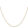 14K 24 inch 1.2mm Diamond-cut Beaded with Lobter Clasp Pendant Chain