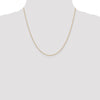 14K 20 inch 1.2mm Diamond-cut Beaded with Lobter Clasp Pendant Chain