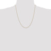 14k 1.2mm D/C Beaded Pendant Chain