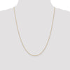 14K 24 inch 1.2mm Diamond-cut Beaded with Lobter Clasp Pendant Chain