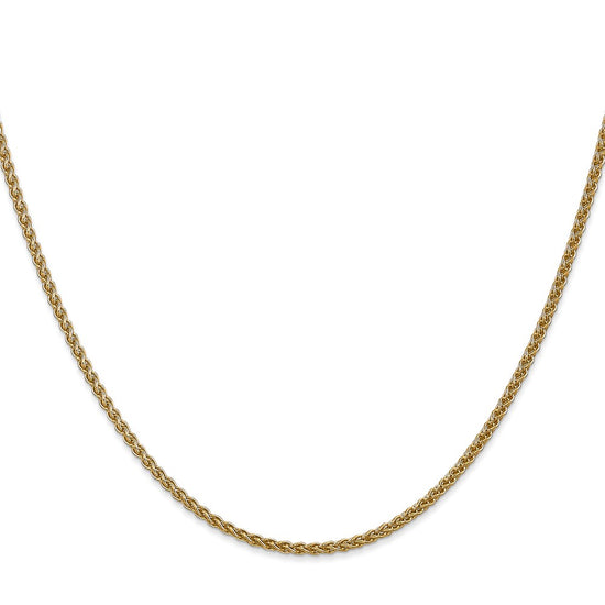 14K 22 inch 1.05mm Spiga with Spring Ring Clasp Chain