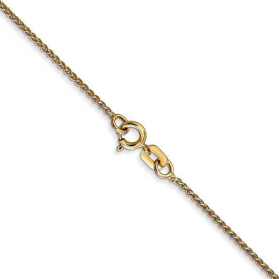 14K 30 inch 1.05mm Spiga with Spring Ring Clasp Chain