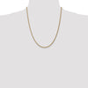14K 22 inch 1.05mm Spiga with Spring Ring Clasp Chain