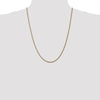 14K 24 inch 1.05mm Spiga with Spring Ring Clasp Chain