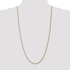 14K 30 inch 1.05mm Spiga with Spring Ring Clasp Chain