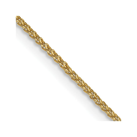 14K 22 inch 1.05mm Spiga with Spring Ring Clasp Chain