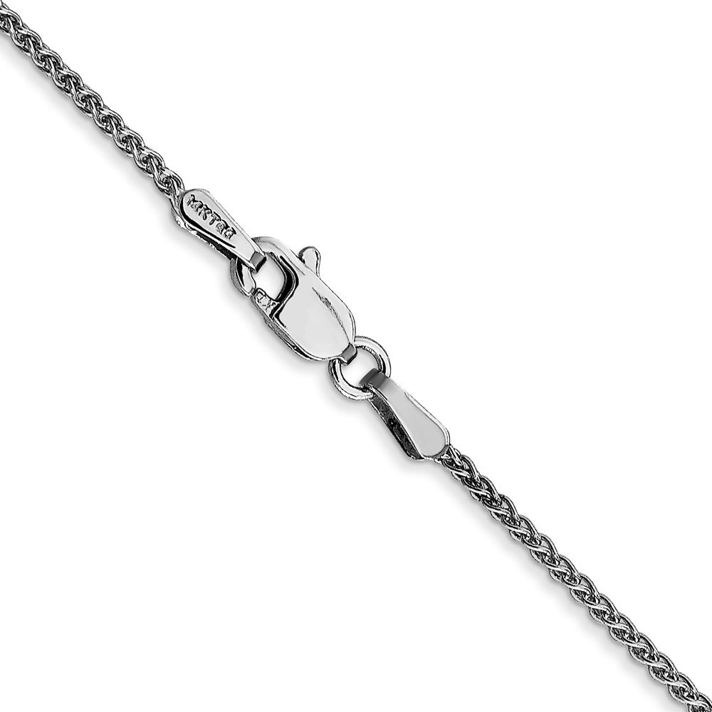 14K White Gold 26 inch 1.25mm Spiga with Lobster Clasp Chain