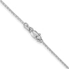 14k White Gold 1.2mm D/C Cable Chain